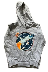 Lego Kidswear grauer Pullover Hoodie Rocket Science Größe 128 7-8 Jahre - Bild 1 von 7