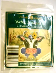 Mill Hill Spring Bouquet III Spring MELODY MOO COW Stitch & Beading Pin Kit - Picture 1 of 2