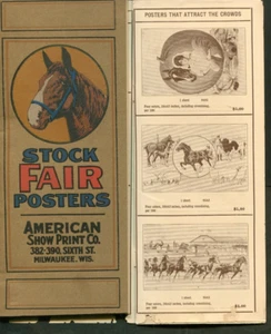 1913 LAGERMESSE VERANSTALTUNGEN POSTER AMERIKANISCHE SHOW DRUCK CO ILLUSTRIERTER KATALOG 40PG - Bild 1 von 4