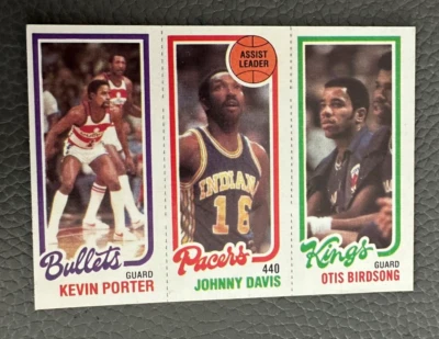 1980-81 Topps #250 Kevin Porter / #114 Johnny Davis / #125 Otis Birdsong - Image 1 of 2