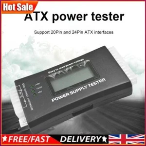 20/24 Pin Power Measuring LCD Display Power Measuring Tester for ATX BTX ITX TFX - Afbeelding 1 van 12