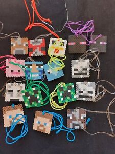 Perler Bead Necklace Sprites - Party Pack Minecraft