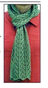 LEAF SCARF to KNIT in LACE or FINGERING WEIGHT YARN by JANET SZABO - Picture 1 of 1