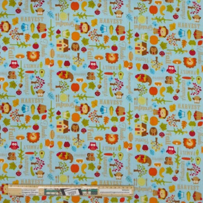 Patchwork Quilting Sewing Fabric HARVEST GARDEN 50x55cm FQ New - Image 1 of 3