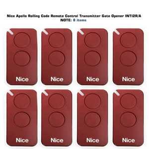 Nice Apollo Rolling Code Remote Control Transmitter Gate Opener INTI2R  Lot 8pcs - Picture 1 of 2