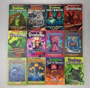 GOOSEBUMPS R.L. Stine Books Menge 12 Schuldruck Vintage junger Erwachsener - Bild 1 von 7