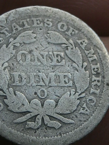 1851 O Seated Liberty Silver Dime- Good/VG Details Cover