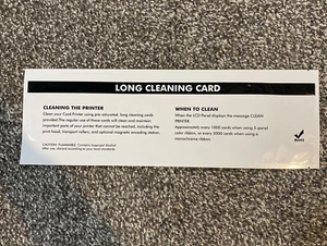 Cleaning Card LCC-T330 54×330mm fits for Zebra P640i P330i P120i P640 P330 P120 - Picture 1 of 2