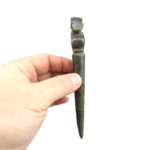 China, alte Jade, Hongshan Kultur, Sammlerstücke, seltene Apollo, Haarnadeln B862 - Bild 1 von 5