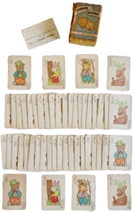 pLAYING CARD GAME ANIMAL RUMMY RUSSELL VOL V LEICESTER MASS VINTAGE TOY neocurio - Picture 1 of 7