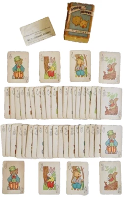 JUEGO DE CARTAS DE JUEGO ANIMAL RUMMY RUSSELL VOL V LEICESTER MASS JUGUETE DE COLECCIÓN neocurio Foto 1 de 4