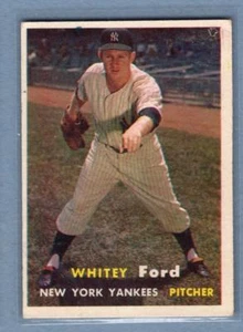1957 Topps #25 Whitey Ford (HOF) (Wrinkle) G-VG GO270 - Picture 1 of 1