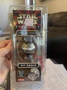 RARE 1999 HOPE INDUSTRIES 'STAR WARS' EPISODE 1 DIE-CAST 'PIT DROID' WATCH NIP - Bild 1 von 4