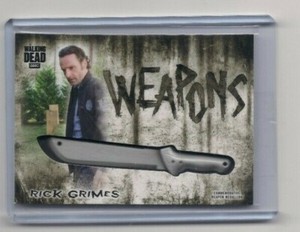 WALKING DEAD HUNTERS & HUNTED RICK GRIMES COMMEMORATIVE MEDALLION CARD (MACHETE)