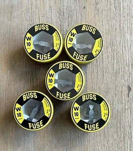 BUSSMANN W-10 SICHERUNGEN 10A 5 STÜCK - Bild 1 von 5