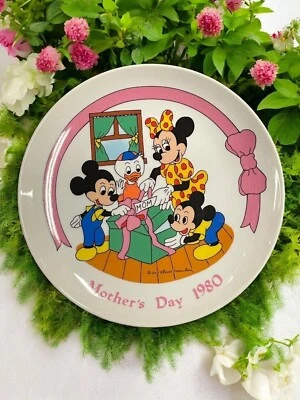 Walt Disney's Día de la Madre Minnie's Sorpresa Schmid 1980 Plato Decorativo De Colección Foto 1 de 4