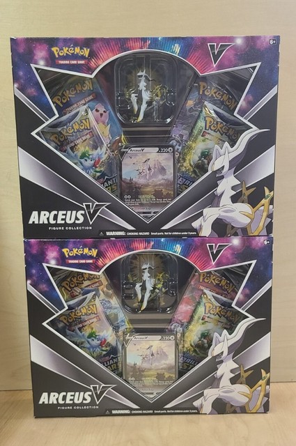 Pokémon TCG Sword & Shield Arceus V Figure Collection Box 4x Lot - US