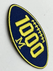 University Of Michigan Wolverines Football 1,000 Wins Iron-on NCAA Big 10 Patch - Picture 1 of 4
