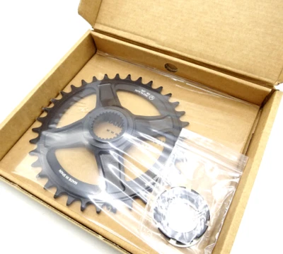 ROTOR Round DM E-Bike e-MTB Chainring 36T for Bosch 7075 CNC Black RO-525-36-B5 - Image 1 of 4