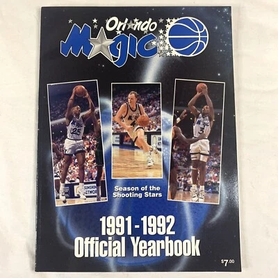 Orlando Magic Official Yearbook Terry Catledge Dennis Scott Greg Kite 1991-1992 - Image 1 of 4