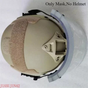 NIJ IIIA Masks Ballistic Plates Face Clear Visor For ACH FAST Tactical Helmet - Picture 1 of 6