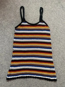 Zara multi colour crochet / knitted mini dress size small - Picture 1 of 7