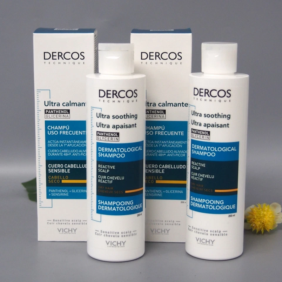 Vichy Dercos Ultra Soothing Shampoo for Dry Hair 200ml