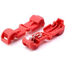 100x Connettori Ramo Rosso 0.5-1.5mm ² Rapidi Potere Ladri Elettrico