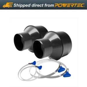 POWERTEC 4" Hose to 2-1/2" Hose Cone Reducer w/ Key Bridge Hose Cone Reducer 2PK - Picture 1 of 9