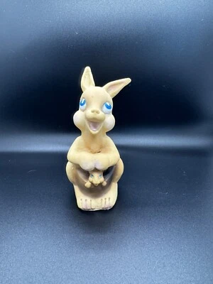 Baby World Squeaky Squeak Toy-Baby Toy Kangaroo Mommy & Baby 5” Blue Eyes - Image 1 of 4