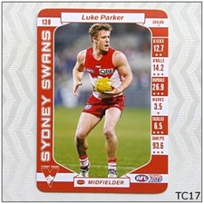 AFL Teamcoach 2017 #138 Luke Parker