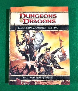 4e Dark Sun Campaign Setting Dungeons and Dragons AD&D 4th Edition - Imagen 1 de 9