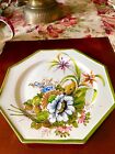 Bassano Italy vintage decorative plate flower hand painted 10