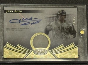 2023 Topps Tier One Juan Soto Auto Relic #TIAR-JS /75 - Picture 1 of 3