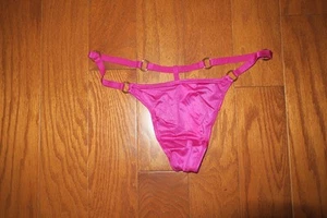 S ❤️ Victoria's Secret ❤️rosa MUY SEXY Satén G Tanga BRAGAS MINI anillo - Imagen 1 de 4