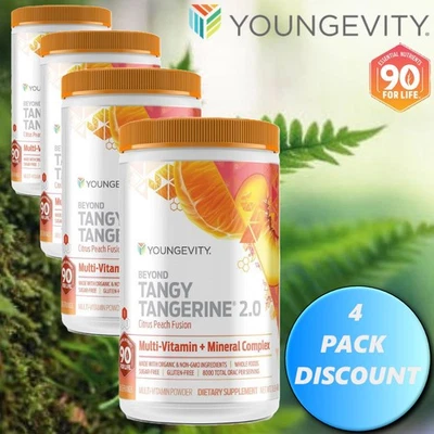 Polvo Youngevity Dr. Wallach Beyond Tangy Tangerine 2.0 (paquete de 4) Foto 1 de 3