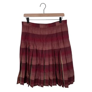 Vintage Pendleton Virgin Wool Plaid Reversible Pleated Turnabout Skirt Size 10 - Picture 1 of 11