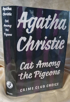 Agatha Christie "Cat Among the Pigeons" 1959 First Edition Crime Club H/B w/FDJ - Image 1 of 4