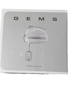 Mezcladora de mano GEMS 50’s estilo retro 5 velocidades, blanca 200 vatios - Imagen 1 de 3