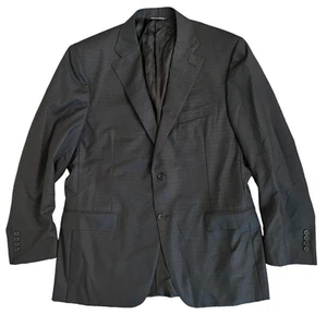 Canali Blazer Anzug Sport Sakko Gr. 54 US 44 XL Herren grau kariert 2 Knopf Wolle - Bild 1 von 11