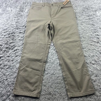 Jean de trabajo DULUTH TRADING relajado de algodón de alta resistencia para hombre - 36x30 caqui 62752 Foto 1 de 4