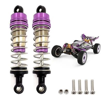 1* General Semi-metal Shock Absorbers Shock Dampers Kit for Wltoy 124019 RC Car - Image 1 of 4