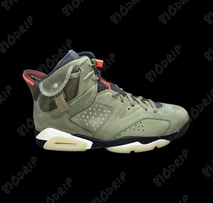 Travis Scott Jordan 6 Olive Größe 6,5Y (GS) - Bild 1 von 7