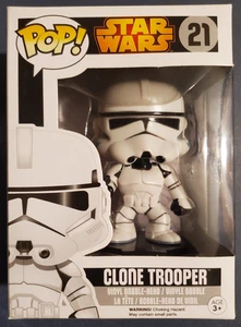 Funko Pop Clone Trooper #21 Star Wars Vaulted w/Protector - Picture 1 of 14