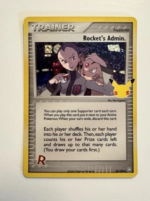 Rocket's Admin. 86/109 Celebrations: Classic Collection Holo - Image 1 of 2