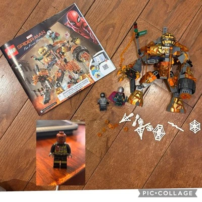 LEGO Marvel #76128 битва расплавленного человека и минифигурки - 98% полный комплект - Изображение 1 из 4