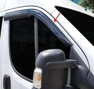 Ram ProMaster City 2015-2025 Front Window Rain Guard Wind Deflectors Visors - Picture 1 of 8