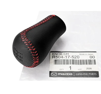 Perilla de cambio MAZDA costura roja para RX-7 FD3S (modelo 1993-2002) R504-17-520 00 Foto 1 de 3