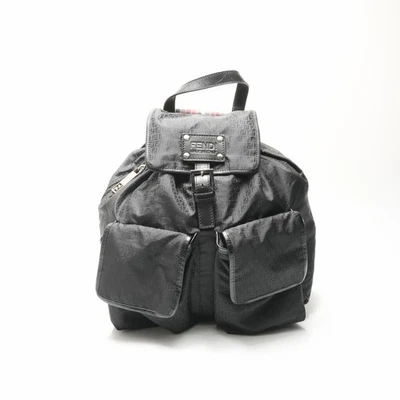 FENDI Backpack Daypack Zucchino Nylon Black - Image 1 of 4