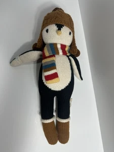 Cuddle & Kind Everest Penguin 15" Tejido a Mano Muñeca de Peluche Peluche Bufanda Sombrero Algodón - Imagen 1 de 8